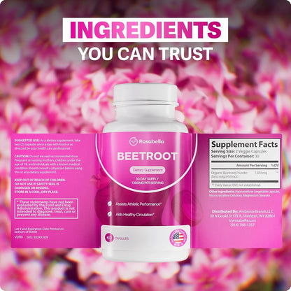 Beetroot 1300mg – Healthy Blood Flow & Circulation Support*